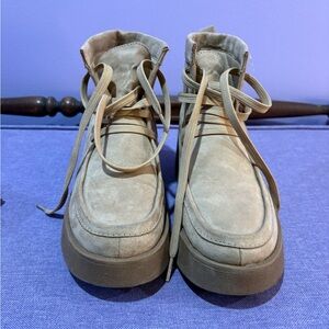 Old Navy Tan Suede Ankle Boots